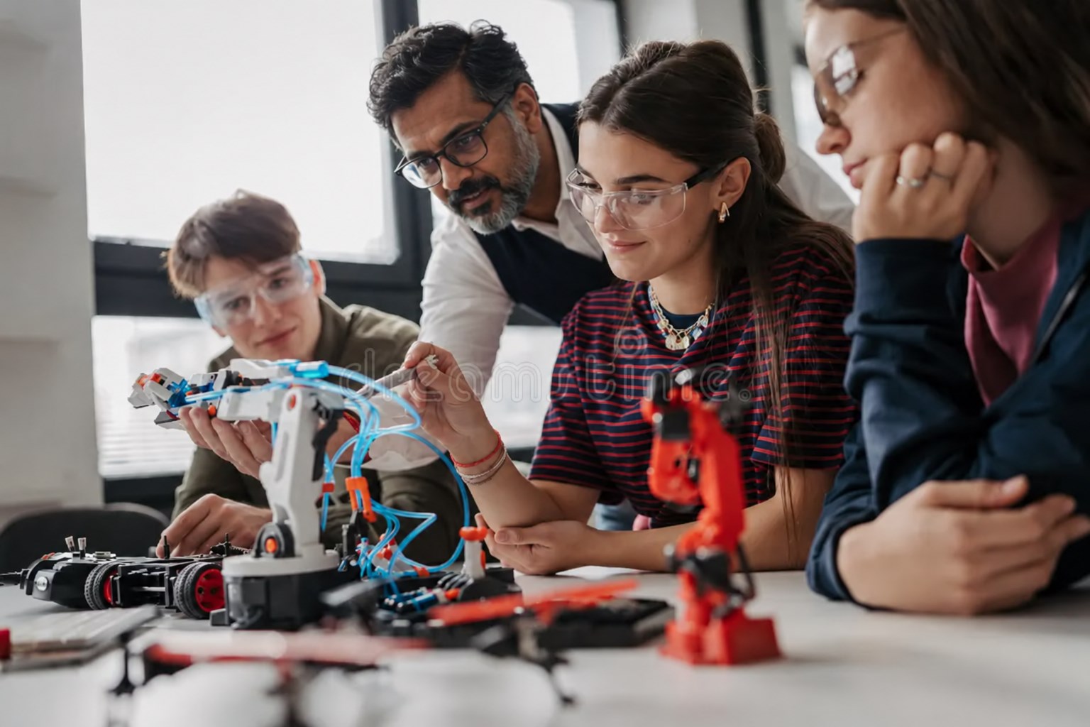 Founders testing an early product prototype together